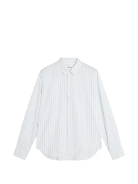 Maison Kitsuné vertical-stripe long-sleeve shirt White QM00423WC5090