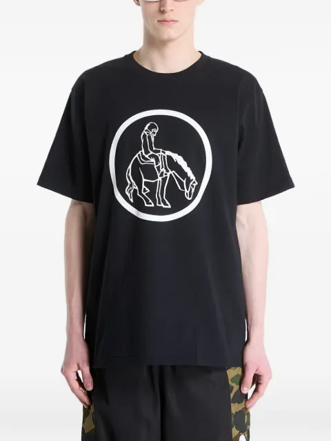 A BATHING APE® Simple Soldier Mil Patch T-shirt Black 001TEM301049MBLK