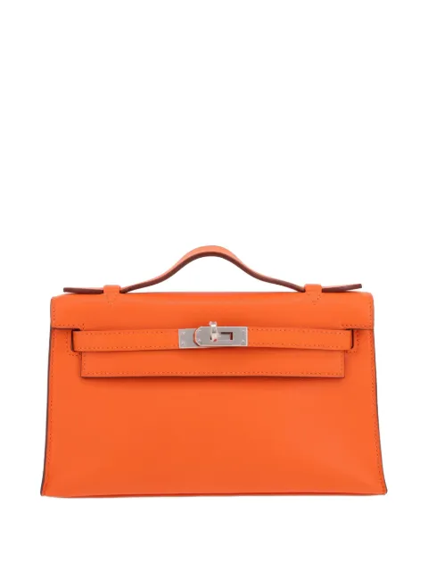 Hermès Pre-Owned 2009 Kelly clutch bag Orange 430206