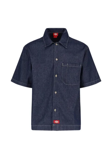 DICKIES short-sleeve logo-patch shirt Blue DK0A88PH