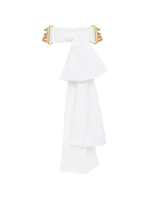 Chloé bow-detail belt White CH26UTG04ECB
