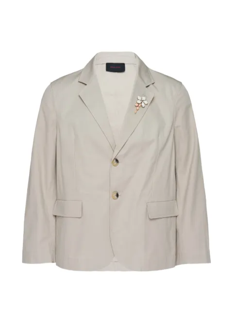 Simone Rocha crystal-embellishment blazer Neutrals 6167B1290