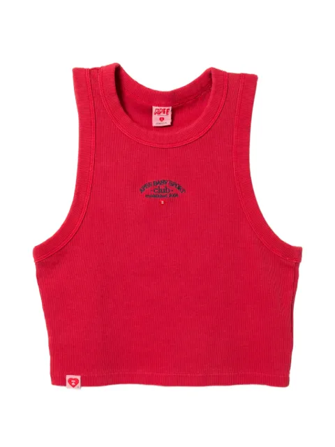 APEE™ by *A BATHING APE® logo tank top Red 0PXTKAS214A6QBDX