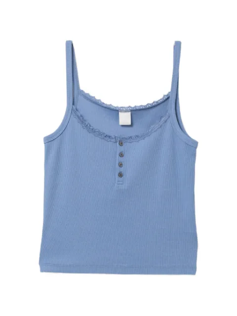 APEE™ by *A BATHING APE® button-up tank top Blue 0PXTKAS458A6QBLE