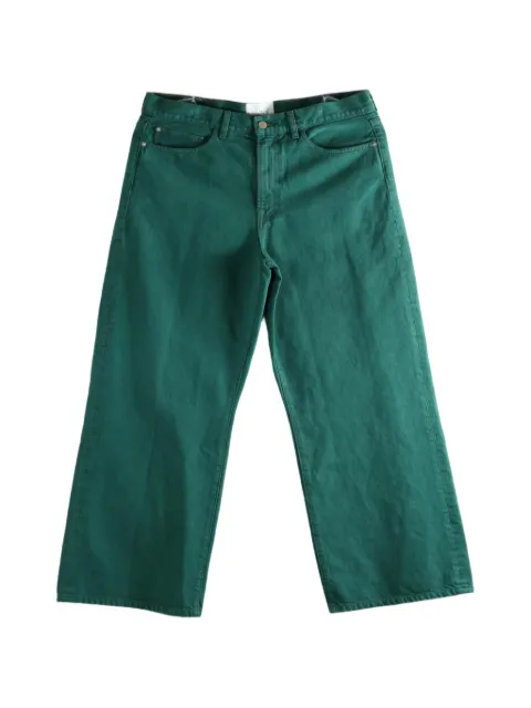 The Elder Statesman Hunter wide-leg jeans Green 260140