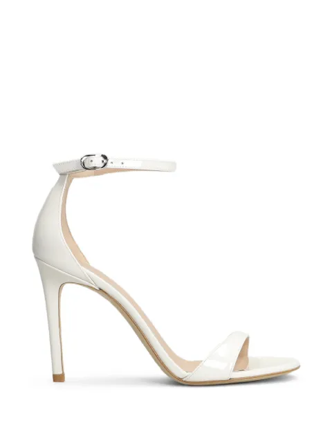Stuart Weitzman leather ankle-strap sandals White SJ995