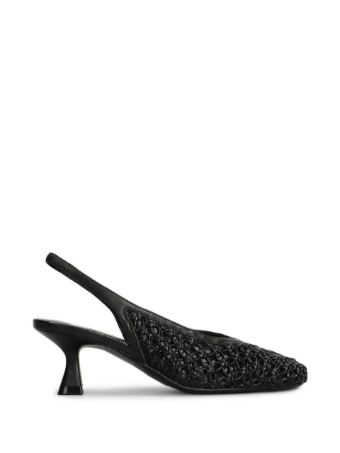 Marc Ellis woven slingback pumps Black ME2601635