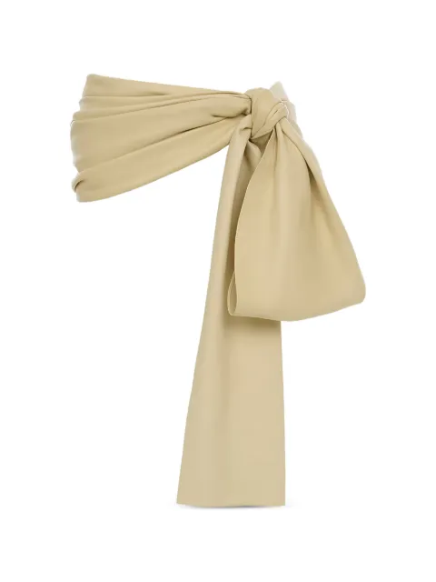 Chloé knot-detail leather belt Neutrals CH26UBB12LMB
