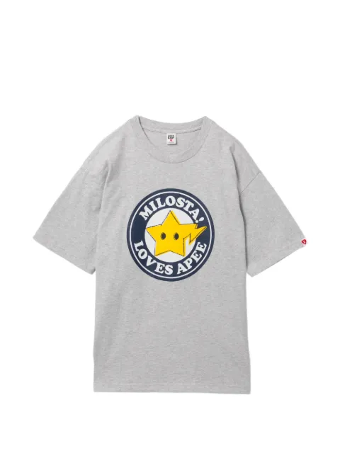 APEE™ by *A BATHING APE® Milosta T-shirt Grey 0PXTEAS243A6QGY200F