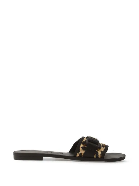 GUESS USA leopard-print flat sandals Neutrals FLJEL5FAB03