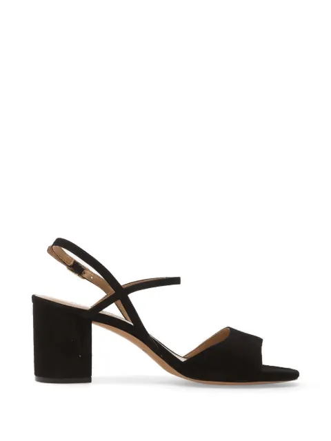 Geox Virnilisa block-heel suede sandals Black D65YZB00021C