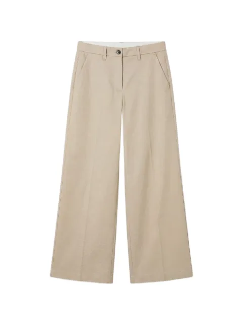Nine In The Morning wide-leg tailored trousers Neutrals 9SS26NAC151SABBIA