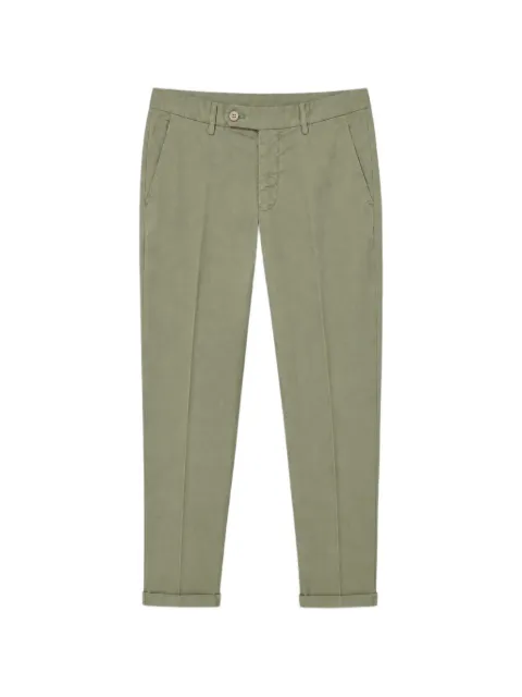 Mason's pressed-crease straight-leg trousers Green 9PN2R9483CBE700462