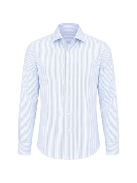 Xacus striped long-sleeve shirt Blue 422ML21210002