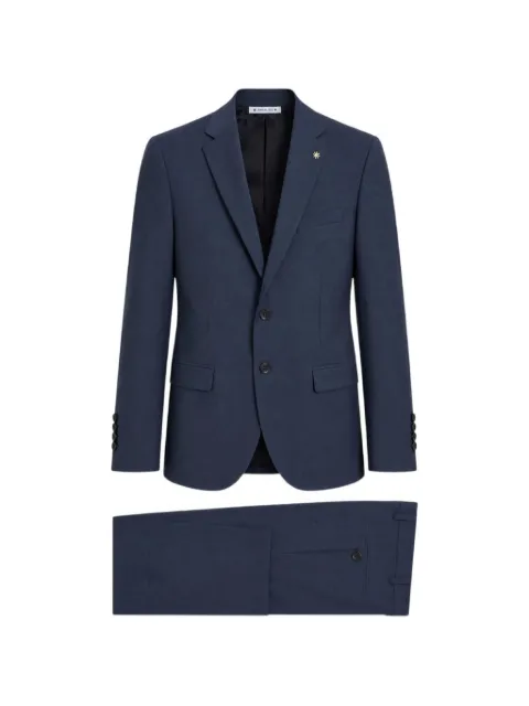 Manuel Ritz single-breasted two-piece suit Blue 4032A3109263132