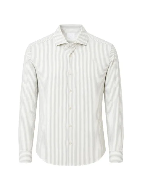 Xacus striped long-sleeve shirt White ACT558ML21658004
