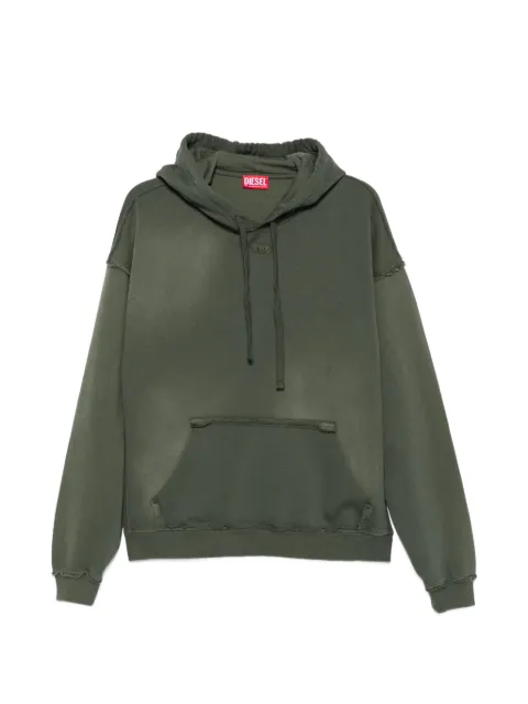 Diesel logo-embroidered hoodie Green A228310EFBR