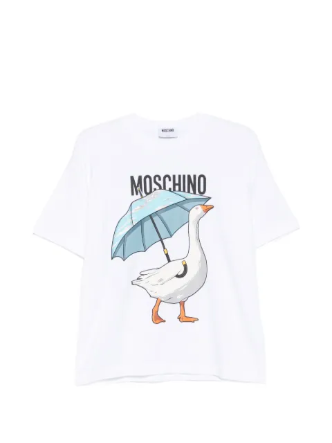 Moschino logo-print short-sleeve T-shirt White J07035541