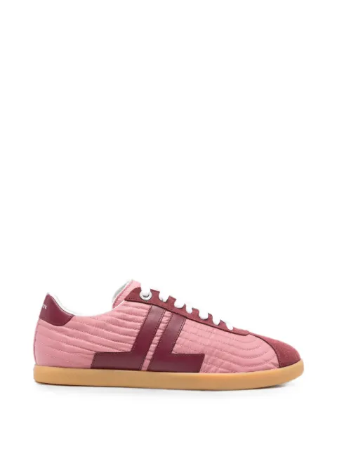Lanvin Glen quilted calf leather sneakers Pink FUSKZL01NYSQA26