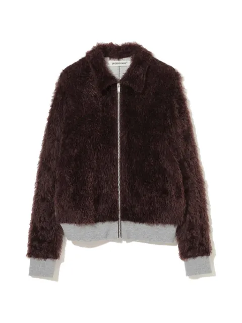 Undercover faux-fur panelled jacket Brown UP1F1205