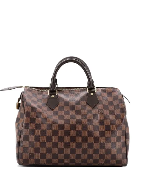 Louis Vuitton Pre-Owned Speedy Handbag Damier 30 satchel Brown MPWI4WE35A2F36J0