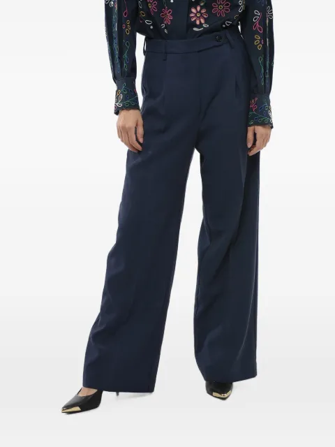 Department 5 pleated-front palazzo pants Blue DP0592TF0176816
