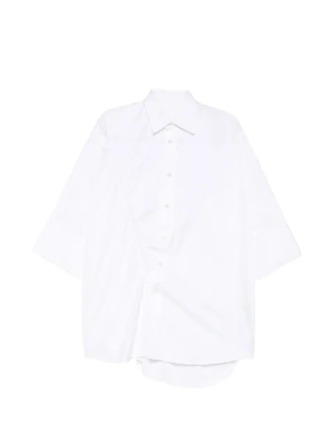marina yee draped-detail shirt White SS260024001MYTWISTER