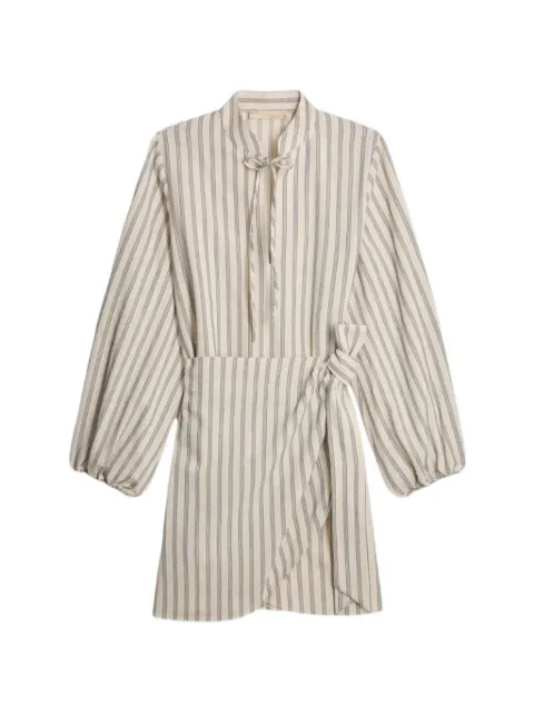 Vanessa Bruno Gloriosa striped midi dress Neutrals 6EVA50V08851