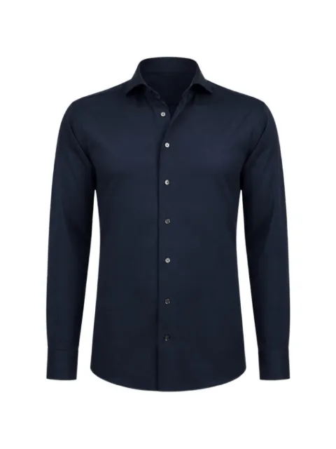 Traiano Milano long-sleeve buttoned shirt Blue T1012311