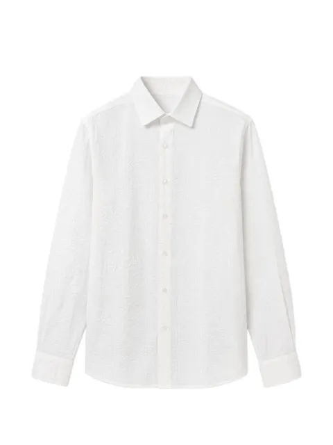 Xacus seersucker-textured shirt White 422ML21210001