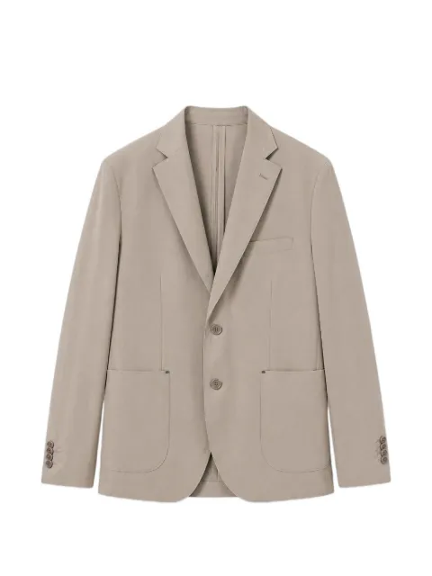 Manuel Ritz notched-lapel single-breasted blazer Brown 4032G5002C26325929