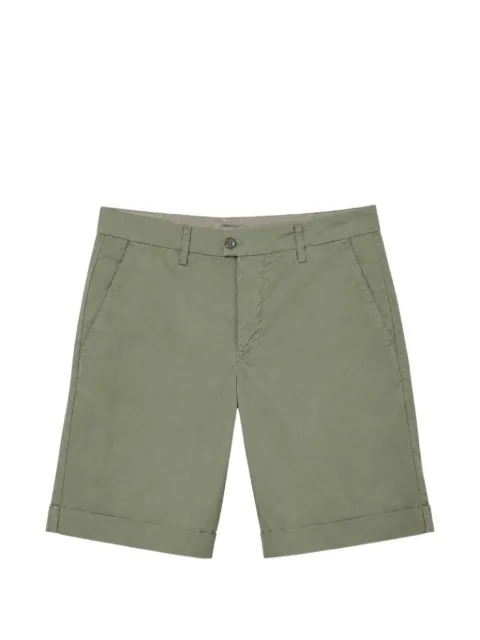 Mason's logo-embroidered turn-up shorts Green 9BE2R9573CBE700462