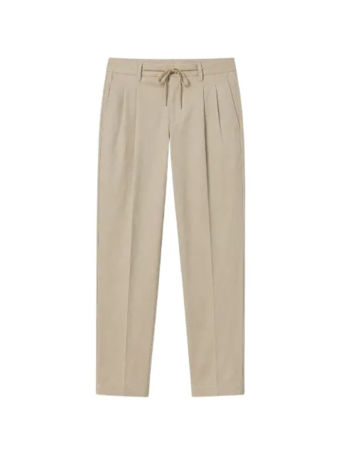 Manuel Ritz pleated drawstring-waist trousers Neutrals 4032P168826312323