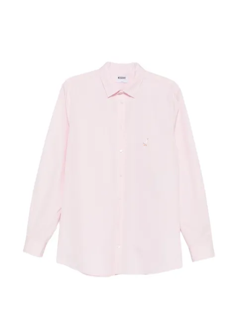 Moschino embroidered-logo shirt Pink V02235235