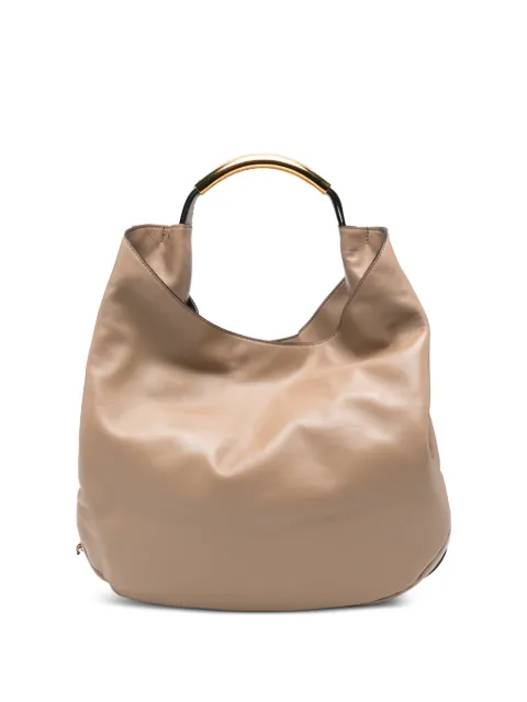 Moschino Handle Me logo-plaque tote bag Neutrals MC4184PP1POA0