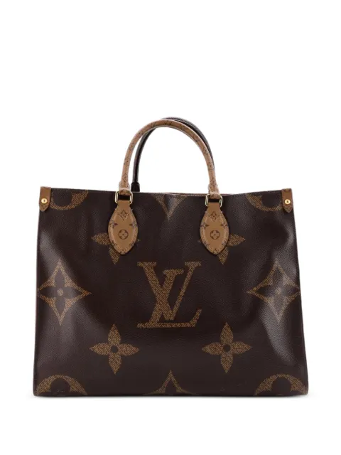 Louis Vuitton Pre-Owned OnTheGo Reverse Monogram Giant MM tote bag Brown QEILE78F663IVQ9A