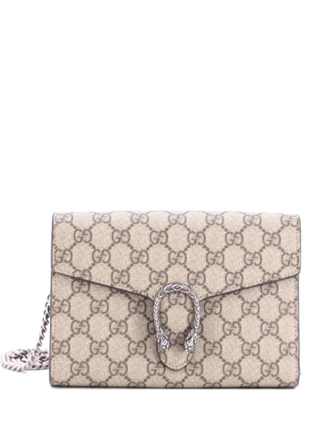 Gucci Pre-Owned Dionysus Chain Wallet GG Coated Canvas Small crossbody bag Brown KNKGI9Q6I32RDR53