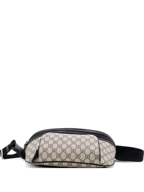Gucci Pre-Owned Eden Waist Bag GG Coated Canvas Large belt bag Black I1NRQ4D3V1FBZ4FZ
