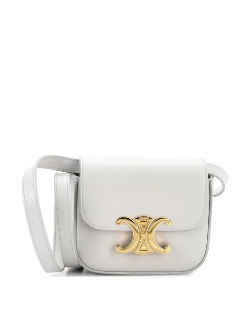 Celine Pre-Owned Claude Leather Mini shoulder bag Grey ZZ1T3J0CUXZ32QEW