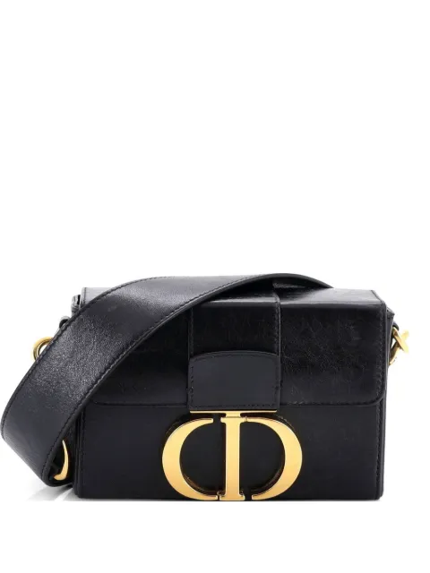 Christian Dior Pre-Owned 30 Montaigne Box Bag Leather crossbody bag Black Y3Q1S2BWAMOWPPPC