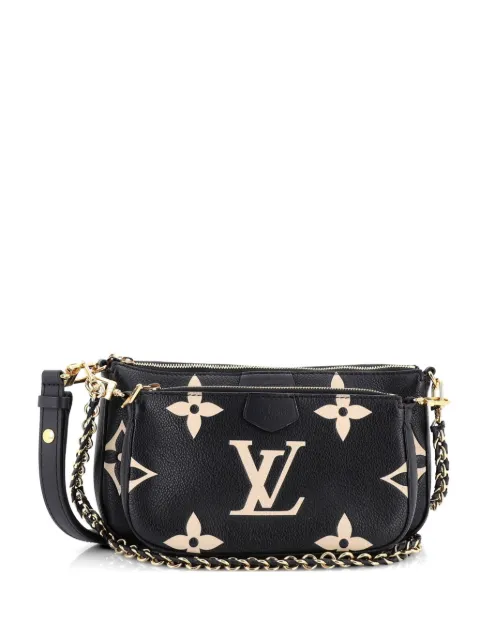 Louis Vuitton Pre-Owned Multi Pochette Accessoires Bicolor Monogram Empreinte Giant crossbody bag Black DK8OFXEIOD4ELEAX