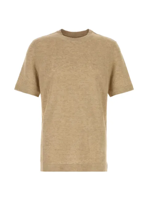 Zegna Oasi linen T-shirt Neutrals RUH352A3H776