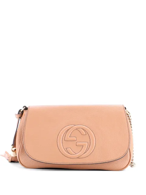 Gucci Pre-Owned Soho Chain Leather Medium crossbody bag Neutrals SB6FRZSH285BWVLI