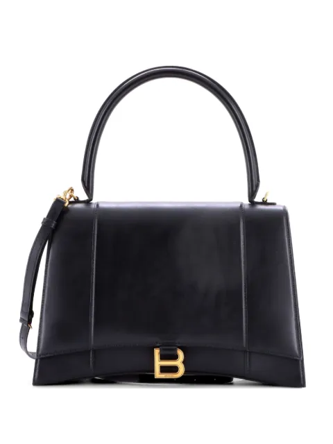Balenciaga Pre-Owned Hourglass Top Handle Bag Leather New Medium satchel Black MTPH16MBP5QYU9XA