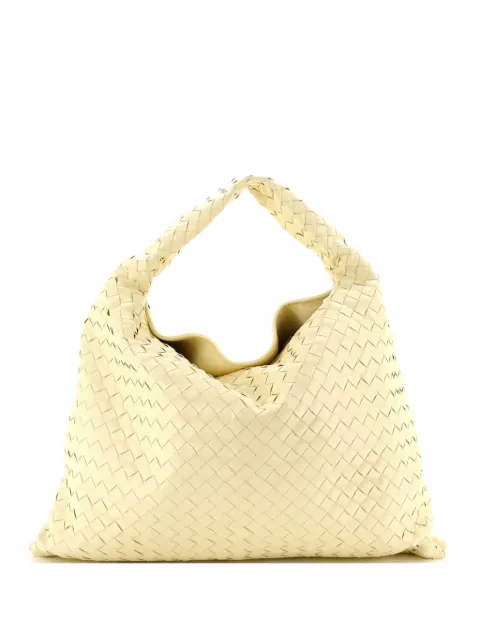 Bottega Veneta Pre-Owned Hop Intrecciato Leather Large hobo bag Yellow HLYVAGFVGT65SE7H