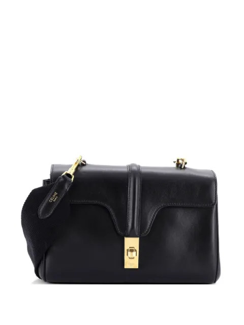 Celine Pre-Owned Soft 16 Bag Smooth Calfskin Teen shoulder bag Black WLBNQRBPV62JIV3A