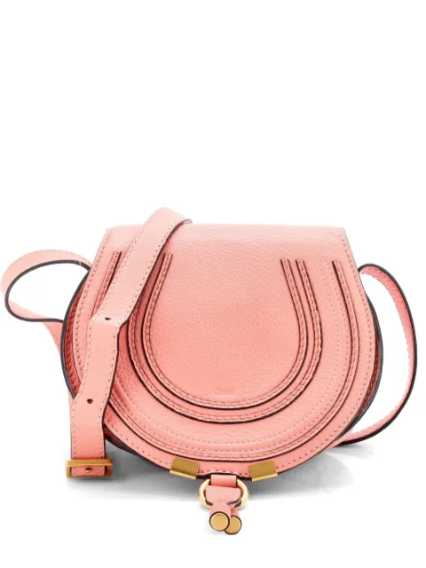 Chloé Pre-Owned Marcie Leather Mini crossbody bag Pink 5MM30P7QWNZ55FVC