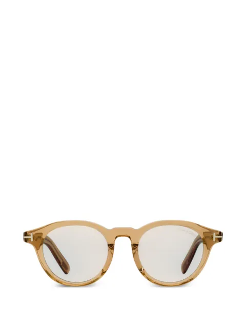 TOM FORD Eyewear Alternative Fit round-frame sunglasses Neutrals FT1123D