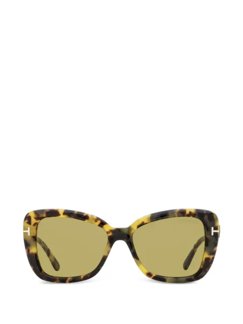 TOM FORD Eyewear Maeve butterfly-frame sunglasses Brown FT1008
