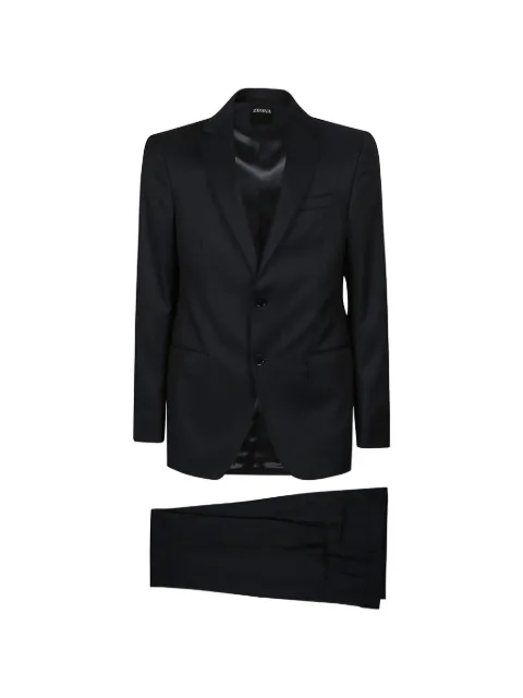 Zegna single-breasted two-piece suit Blue 322739A328QCGN